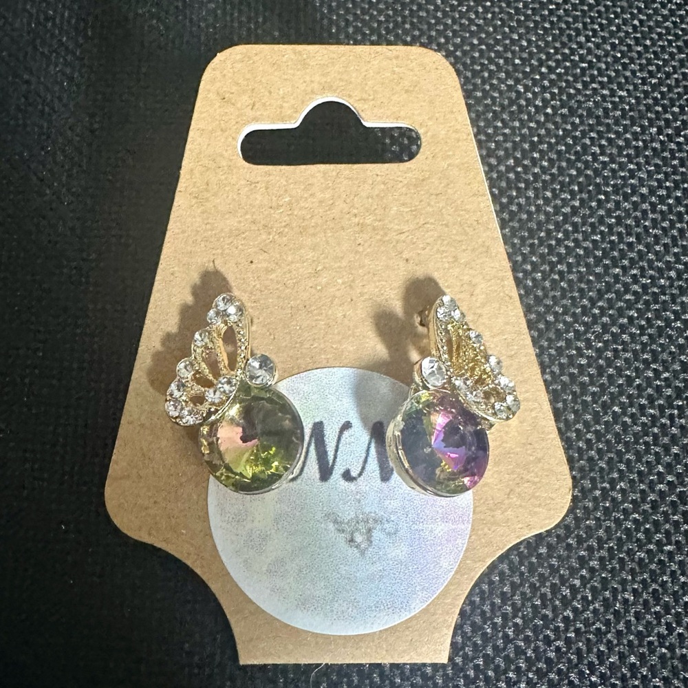 Smoky Rainbow Topaz Butterfly Earrings. Video L👀K!